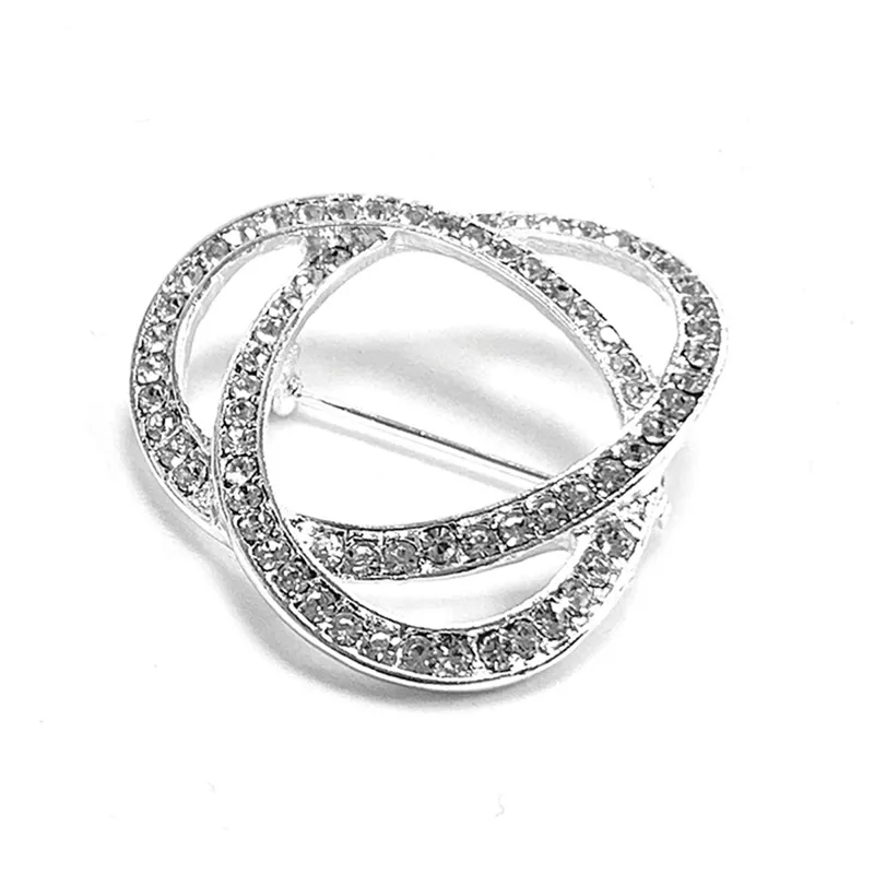 Equetech Infinity Stock Pin - Silver/Crystal